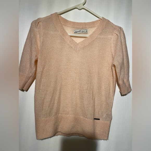 Abercrombie and Fitch light wool blend sweater New light pink size small - Picture 2 of 3